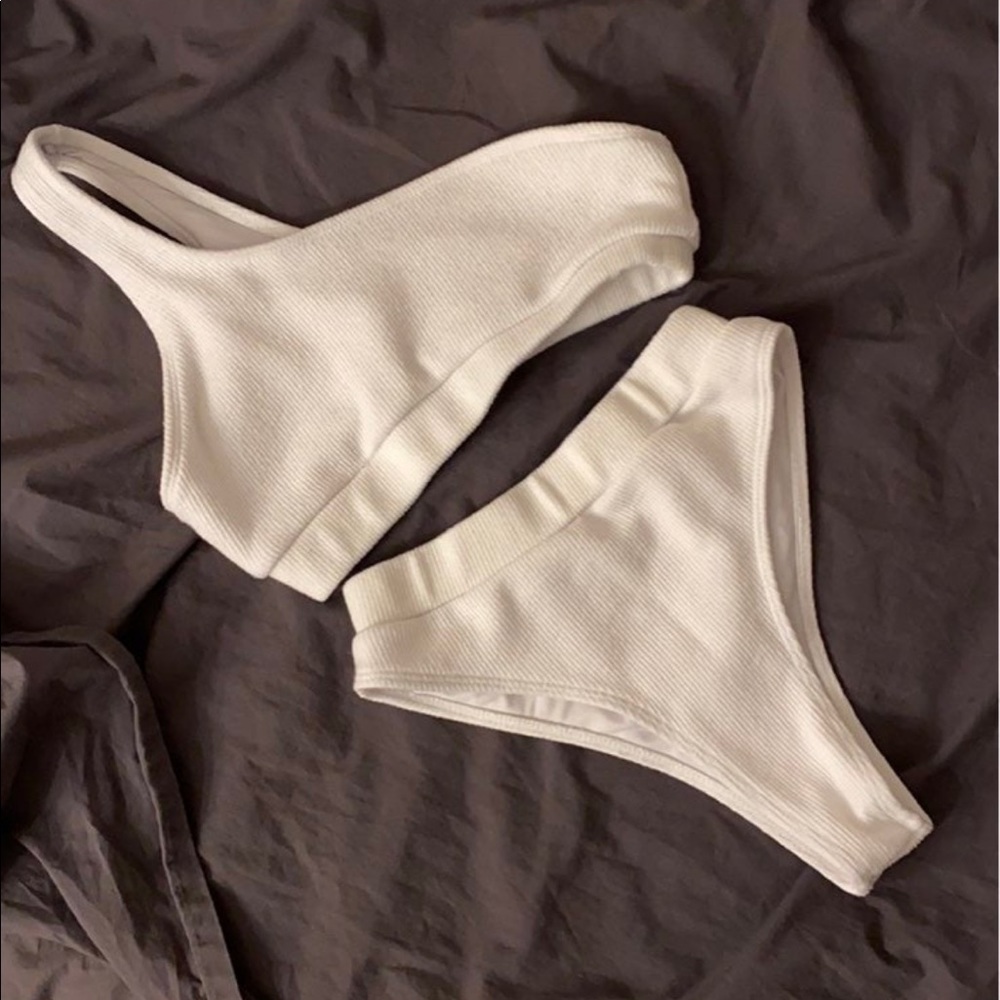 White shein bikini